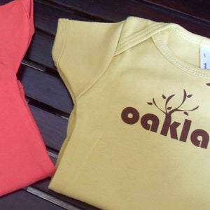 Image of Oakland Owl Short Sleeve Organic One-pieces (3-6mo, 6-12mo, 12-18mo)