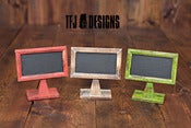 Image of Tabletop Chalkboard Sign - RED, GREEN or WHITEWASH - NEW