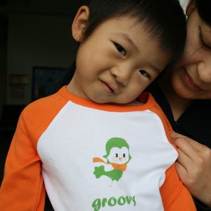 Image of Groovy Bird Raglan (18mo, 2T, 4T, 6T)