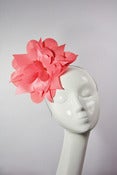 Image of Paper Cut Flower Fascinator in Salmon Pink