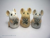 Image of Tiny Lucky Mouse With Four Leaf Clover