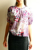 Image of bijou blouse - spiro print