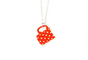 Image of Red Spotty Mug Necklace