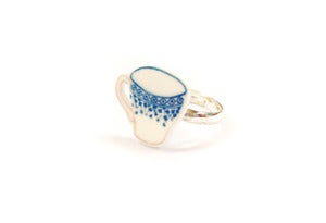 Image of Blue Tea Cup Ring
