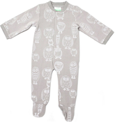 Image of Organic Romper - Owl, Grey