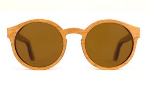 Morgan Cherry Wooden Sunglasses Handmade in California by Capital Eyewear