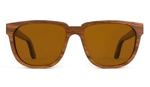 Bonnie / Clyde Walnut Wooden Sunglasses Handmade in California by Capital Eyewear