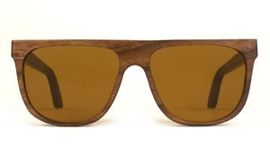 Alex Walnut Wooden Sunglasses Handmade in California by Capital Eyewear
