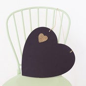 Image of Pizarra de madera corazón