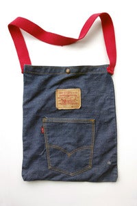 Image of Vintage 1970's Levi's Big E Tote "Bike" Bag, San Francisco