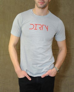 Image of DIRTY Tee- Silver