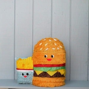 Image of Burger and Fries Piñata 
