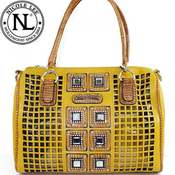 Image of Yellow Nicole Lee Gemstone Bag 
