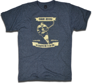 Image of Mark Recchi "Inspired Me To Get Old" tee by Backpage Press
