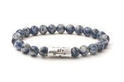 Image of Herren Armband Edelstein Perlen Sodalith blau / Men’s bracelet Rocks stone beads Sodalite blue