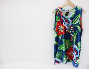 Image of CUSTOM RALPH LAUREN HAWAIIAN PRINT TANK TOP