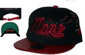 Image of Zoo Life Faux Croc Skin Bk/Rd. Strap Back Hat Joe Rocken Exclusive