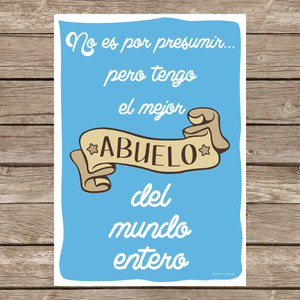 Image of Lámina "El mejor abuelo del mundo entero"