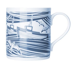 Image of Whitby Bone China Mug - Indigo