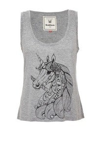 Image of Brat and suzie unicorn vest grey