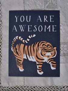 Image of Awesome Tiger Notecard