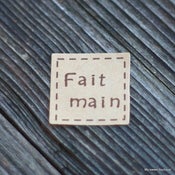 Image of Stickers "Fait main" par 6 