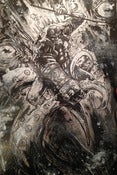 Image of SOLD Hellboy 11x17 ink drawing