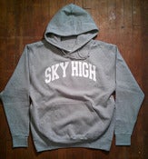 Image of College Logo Hooded Sweatshirt White logo