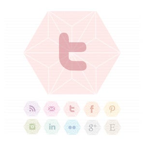 Image of Geometric Social Buttons