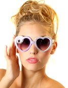 Image of Lolita Crystal Heart Sunglasses