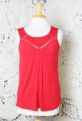Image of Tulle Pintuck Dame Top