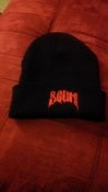 Image of SCUM BEANIE "BLACK/RED"