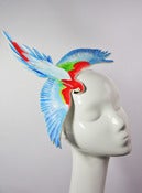 Image of Hand Painted Parrot Fascinator