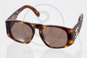Image of Chanel 01450 Brown Quilted:: Vintage Sunglasses