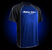 Image of Blue/Black Boombah New Wave Dry Wick Performance Shirt