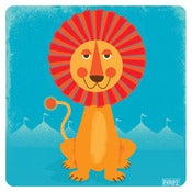 Image of Sun Lion Modern Nursery Art Print