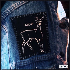 Image of SICK Fuck OFF Fawn patch - black