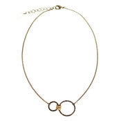Image of interlude necklace: gold/gun