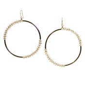 Image of infinity earrings: smoky/gun
