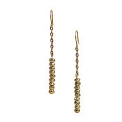 Image of pyrite disc earrings