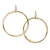 Image of infinity earring: linen