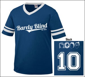 Image of Limited Edition 10 Year Anniversary Baseball Tee Navy/White