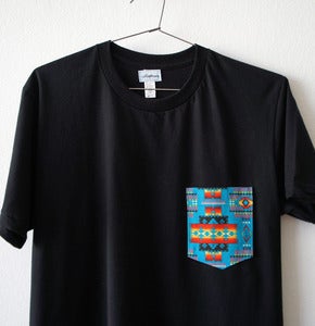 Image of AZTECA POCKET TEE (black)