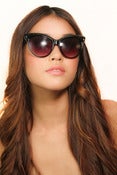 Image of Catherine Crystal Cat Eye Sunglasses