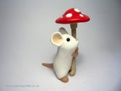 Image of Little Mouse with Toadstool Umbrella
