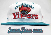 Image of Deadstock Vintage Detroit Vipers IHL #1 Apparel Snapback hat Cap