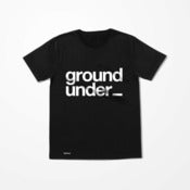 Image of Limited Edition Under Ground Bedrock T Shirt in Black Mens/Womens pre-order