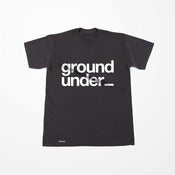 Image of Limited Edition Under Ground Bedrock T Shirt in Charcoal Grey Mens/Womens pre-order