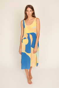 Image of Abby Dress, Jigsaw Print