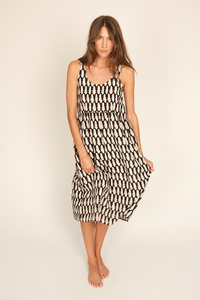 Image of Abby Dress, Kissing Black Print